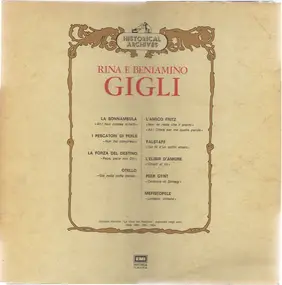 Rina Gigli - Rina E Beniamino Gigli