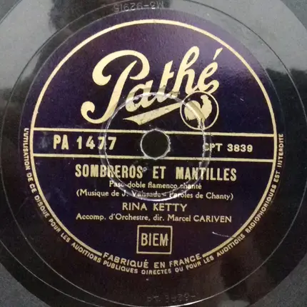 Rina Ketty - J'Attendrai... / Sombreros Et Mantilles