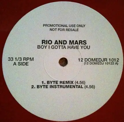 Rio And Mars, Rio & Mars - Boy I Gotta Have You