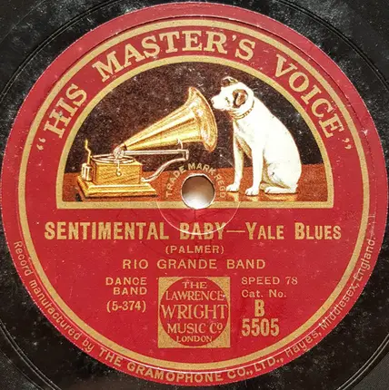 Rio Grande Tango Band - Give Me A Tune To Set Me Dancin' / Sentimental Baby