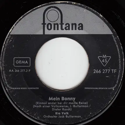 Ria Valk - Singapur-Jacky / Mein Bonny
