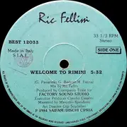 12inch Vinyl Single - Ric Fellini - Welcome To Rimini