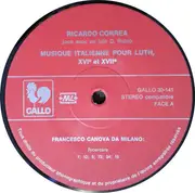LP - Alberto Da Rippa / Alessandro Piccinini / Francesco Canova da Milano / Vincenzo Capirola - Musique Itallienne Pour le Luth