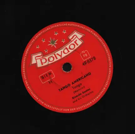 Ricardo Santos And His Orchestra - Adios Pampa Mia / Tango Americano