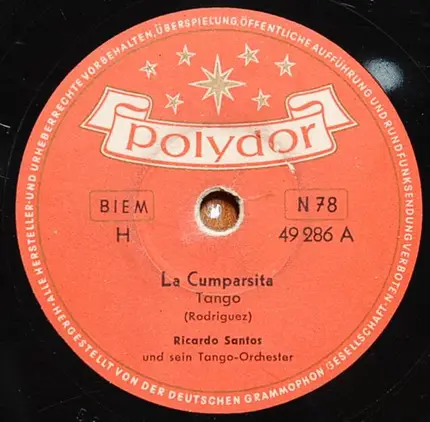 Ricardo Santos - La Cumparsita / Tango Desiree