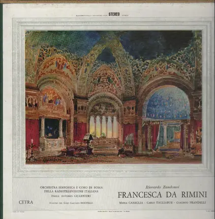 Riccardo Zandonai - Francesca Da Rimini, A. Guarini, Radiotelevisione Italiana