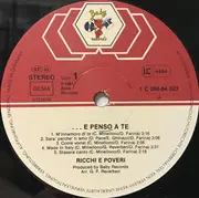 LP - Ricchi E Poveri - ...E Penso A Te