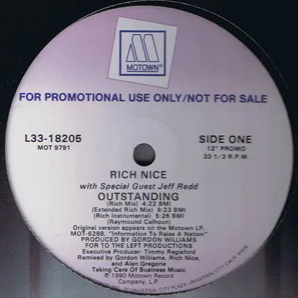 Rich Nice With Special Guest Jeff Redd - Outstanding