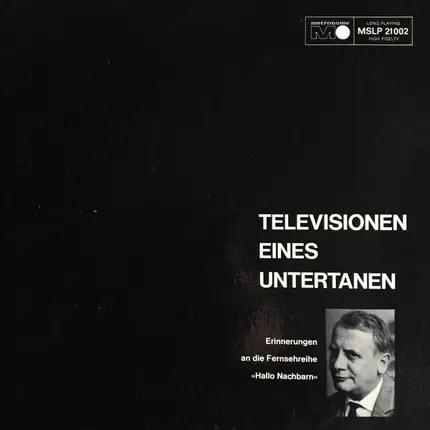 Richard Münch , Renée Franke - Televisionen Eines Untertanen