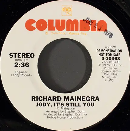 Richard Mainegra - Jody, It's Still You