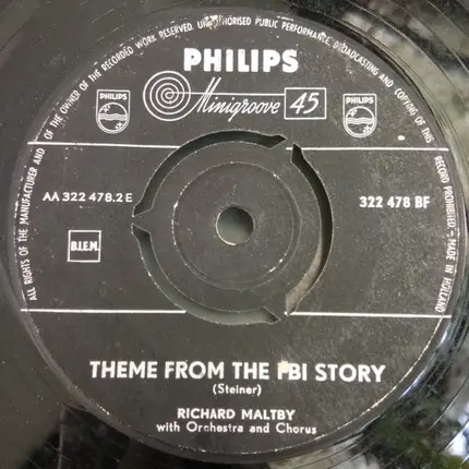 Richard Maltby And His Orchestra And Richard Maltby And His Chorus - Morgen (One More Sunrise) / Theme From The FBI Story