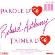 7inch Vinyl Single - Richard Anthony - T'aimer D'♥ / Parole D'♥