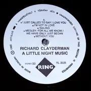LP - Richard Clayderman - A Little Night Music