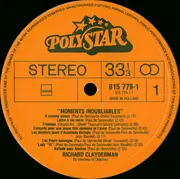 LP - Richard Clayderman - Moments Inoubliables