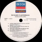 LP - Richard Clayderman - Songs Of Love