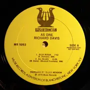 LP - Richard Davis - As One - Still Sealed