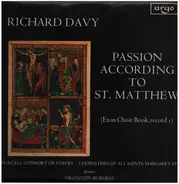 Richard Davy - Passion According To St. Matthew (Eton Choir Book, Record I)
