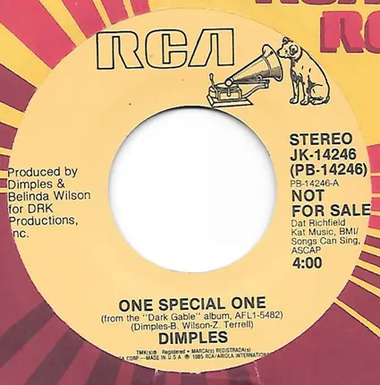 Richard 'Dimples' Fields - One Special One
