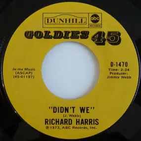Richard Harris - Didn't We / My Boy