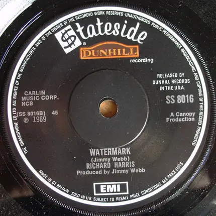 Richard Harris - One Of The Nicer Things / Watermark