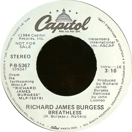 Richard James Burgess - Breathless