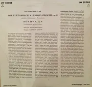 10'' - R. Strauss - Till Eulenspiegels Lustige Streiche, Op. 28 / Don Juan, Op. 20 - Mono