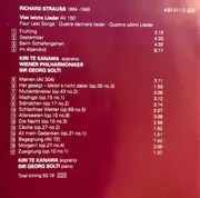 CD - R. Strauss - Four Last Songs / Thirteen Songs With Piano Accompaniment