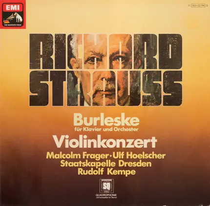 Richard Strauss - Malcolm Frager / Ulf Hoelscher , Staatskapelle Dresden , Rudolf Kempe - Burleske Für Klavier Und Orchester / Violinkonzert