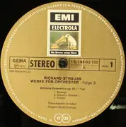 LP-Box - Richard Strauss - Werke Für Orchester Folge 3
