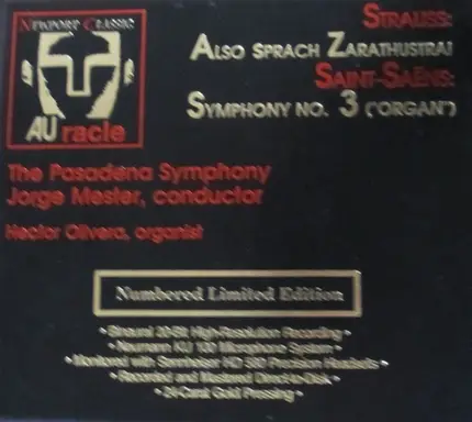 Richard Strauss , Camille Saint-Saëns , Jorge Mester , Hector Olivera - Also Sprach Zarathustra / Symphony No. 3 ("Organ")