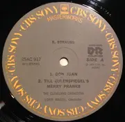 LP - Richard Strauss (Maazel) - Don Juan • Till Eulenspiegel's Merry Pranks • Death And Transfiguration - Insert / textured / Master sound series
