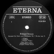 LP - Richard Strauss - Konzert Für Horn Und Orchester Nr. 1 Es-dur Op. 11 / Konzert Für Horn Und Orchester Nr. 2 Es-dur - Black Labels