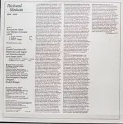 LP - Richard Strauss , Rudolf Kempe , Staatskapelle Dresden , Manfred Clement , Manfred Weise , Wolfgang - Konzert Für Oboe Und Kleines Orchester / Duett-Concertino Für Klarinette Und Fagott Mit Streichorchester