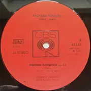 LP - Richard Strauss - Sinfonia Domestica Op. 53 - Konzert Für Horn Und Orchester Nr. 1 Es-Dur  Op. 11