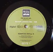 LP - Richard Strauss /  Busoni - Sonate Es-Dur Op. 18 / Zweite Sonate Für Klavier + Violine Op. 36A