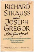 Richard Strauss / Joseph Gregor - Briefwechsel