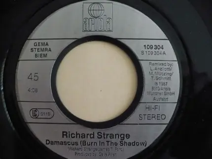Richard Strange & The Engine Room - Damascus (Burn In The Shadows)