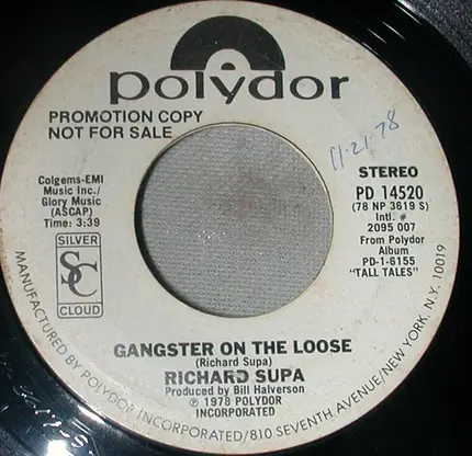 Richard Supa - Gangster On The Loose