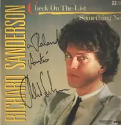 12inch Vinyl Single - Richard Sanderson - Check On The List / Something New - signed copy