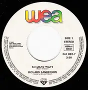 7inch Vinyl Single - Richard Sanderson - So Many Ways
