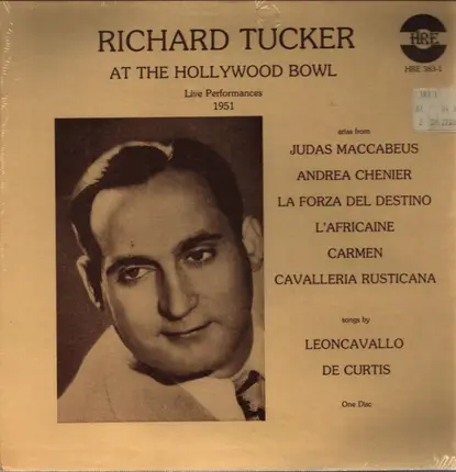 Richard Tucker - At The Hollywood Bowl