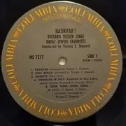 LP - Richard Tucker - Hatikvah! Richard Tucker Sings Jewish Favorites