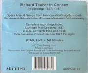 Double CD - Richard Tauber - Richard Tauber In Concert 1937-47
