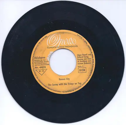 Richard Torigi Und Edgar Powell / Al Goodman And His Orchestra - Oklahoma (Melodien Aus Dem Gleichnamigen Musical Von Richard Rodgers Und Oscar Hammerstein)