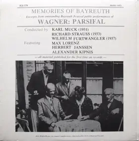 Richard Wagner - Memories Of Bayreuth (Excerpts From Outstanding Bayreuth Festival Public Performances Of Wagner: Pa