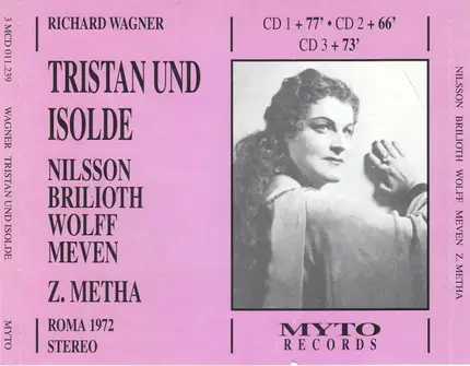 Wagner - Tristan Und Isolde, Roma 1972