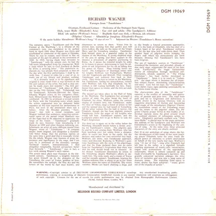 Wagner - Excerpts From 'Tannhäuser'