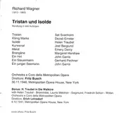 CD-Box - Wagner - Tristan Und Isolde, New York, 1946 & Die Walküre, New York, 1941 (Excerpt) - Mono, Fatbox