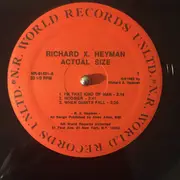 12inch Vinyl Single - Richard X. Heyman - Actual Size