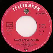 7'' - Richard Clayderman - Ballade Pour Adeline